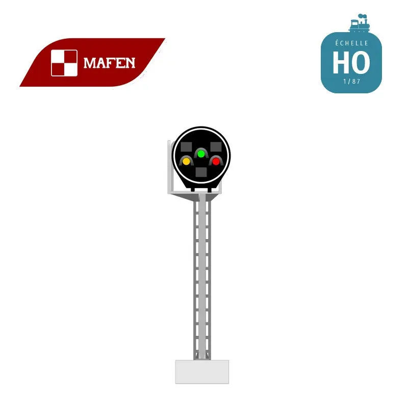 Bon Marché Signal lumineux SNCF disque de BAPR 3 feux rouge-jaune-vert HO Mafen 913219