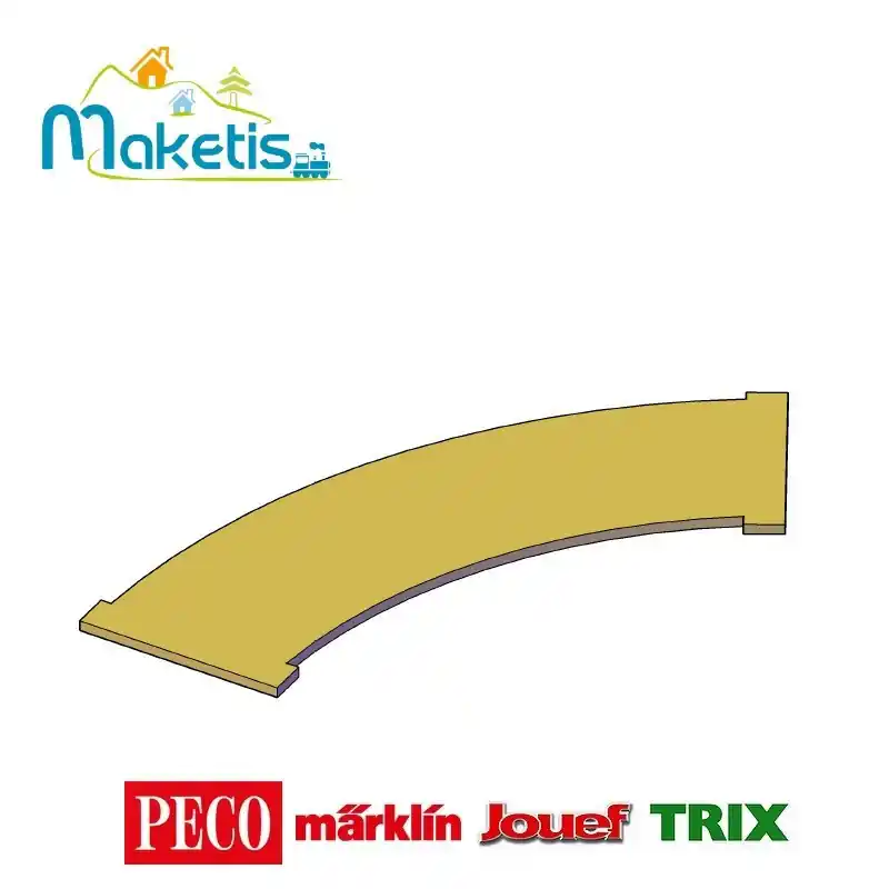 Prix Bas Elément en virage pour rampe hélicoïdale Maketis 125 cm MOD64130