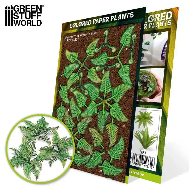 Retour Gratuit Plantes à Papier Coloré - Fougère