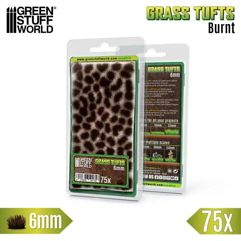 Pas Cher Touffes d‘herbe - Tuft 6 mm - Brun brûlé