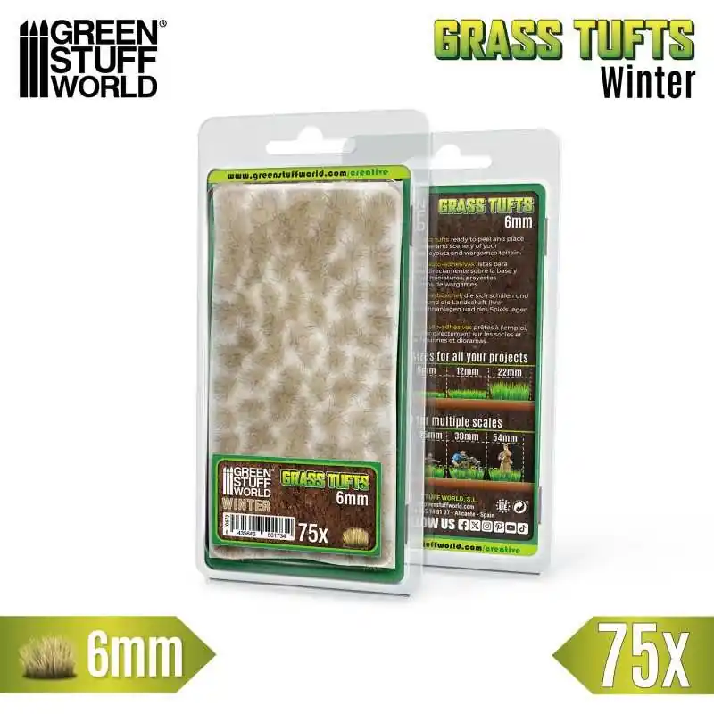 Touffes d‘herbe - Tuft 6 mm - Blanc Hiver Jusqu'à Épuisement Des Stocks