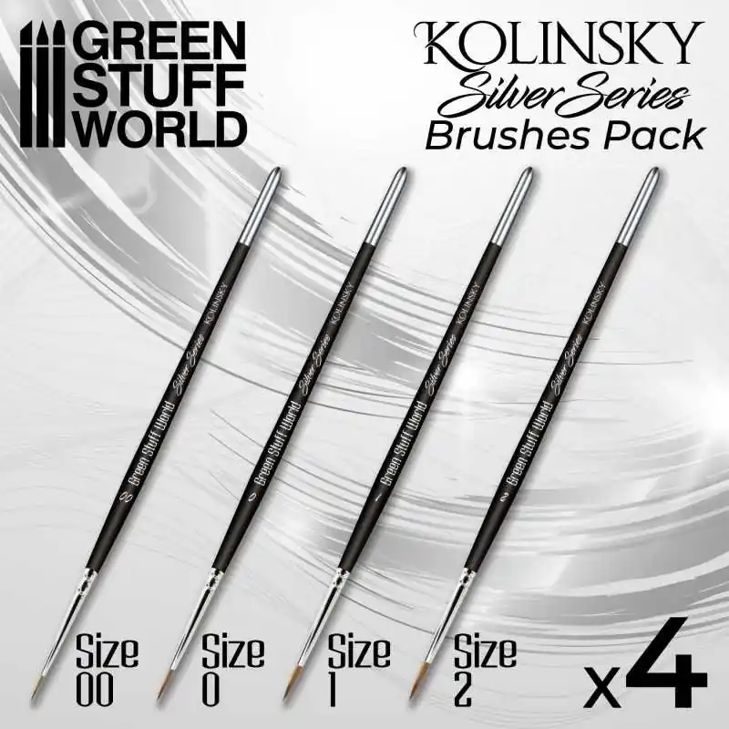 Satisfait Ou Remboursé Silver Series Set de Pinceaux Kolinsky