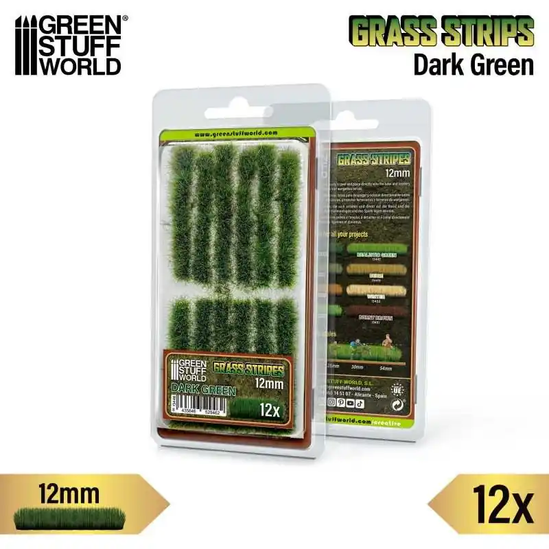 Expédié Aujourd'hui Bandes de Gazon 12 mm - Vert Foncée
