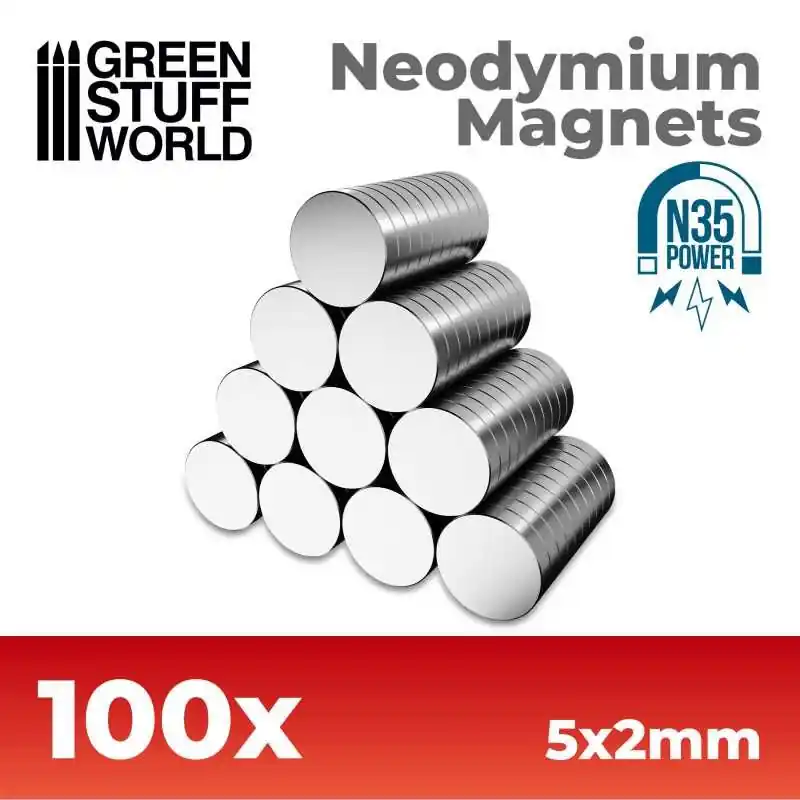 Aimants Néodymes 5x2mm - 100 units (N35) Acheter Direct