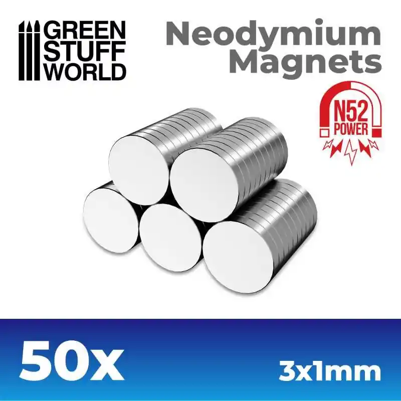 Aimants Néodymes 3x1mm - 50 units (N52) Produit De Marque