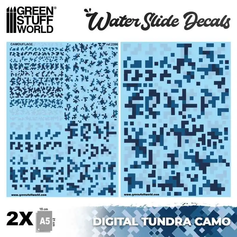 Décalcomanies à l‘eau - Camouflage Tundra Digital Commande En Gros