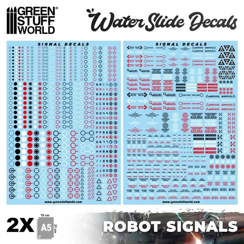 Meilleure Vente Décalcomanies à l‘eau - Signaux Robot