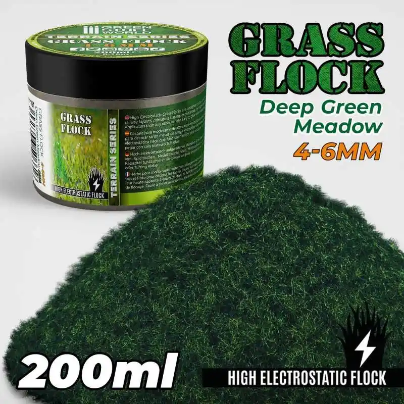 Top Vente Herbe Statique 4-6mm- DEEP GREEN MEADOW - 200ml