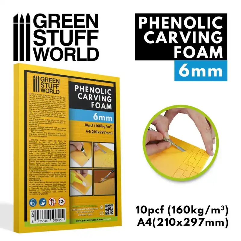 Mousse phénolique 6mm - Taille A4 Certifié