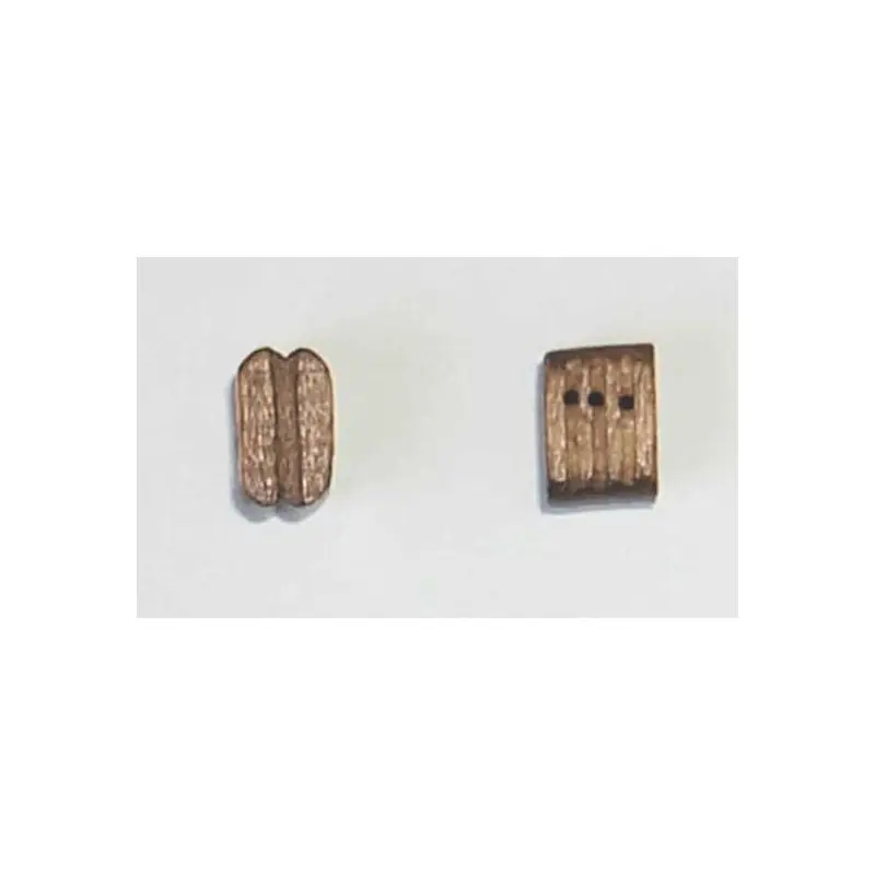 Accastillage de bateau Poulie triple en noyer, diam. 5mm Nouvelle Collection