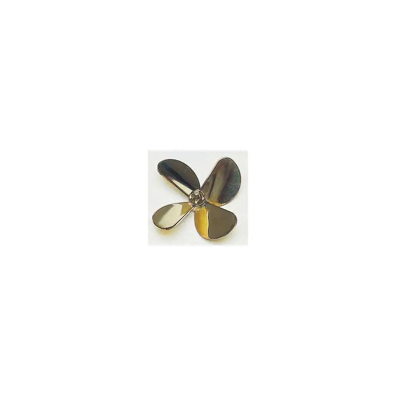 Accastillage de bateau HELICE QUADRIPALE LAITON - DROITE - 100mm - M5 Must-Have