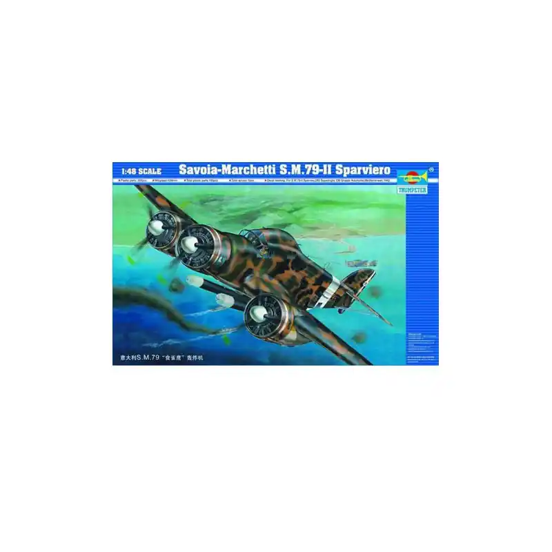Maquette d‘avion en plastique SAVOIA MARCHETTI S.M.79 II Offre Du Jour