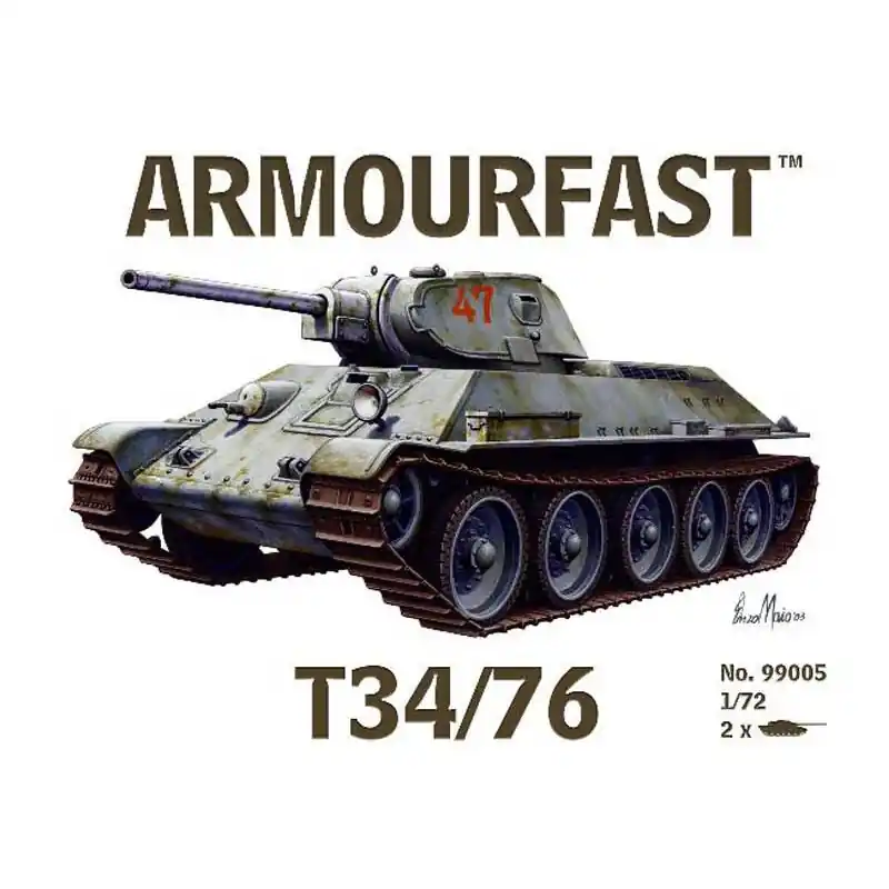 Maquette de Char en plastique RUSSIAN T34/76 (2 pcs) 1/72 Offre Spéciale