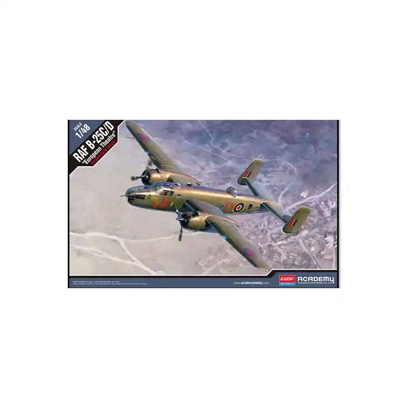 Maquette d‘avion en plastique RAF B-25C/D European theatre 1/48 Certifié
