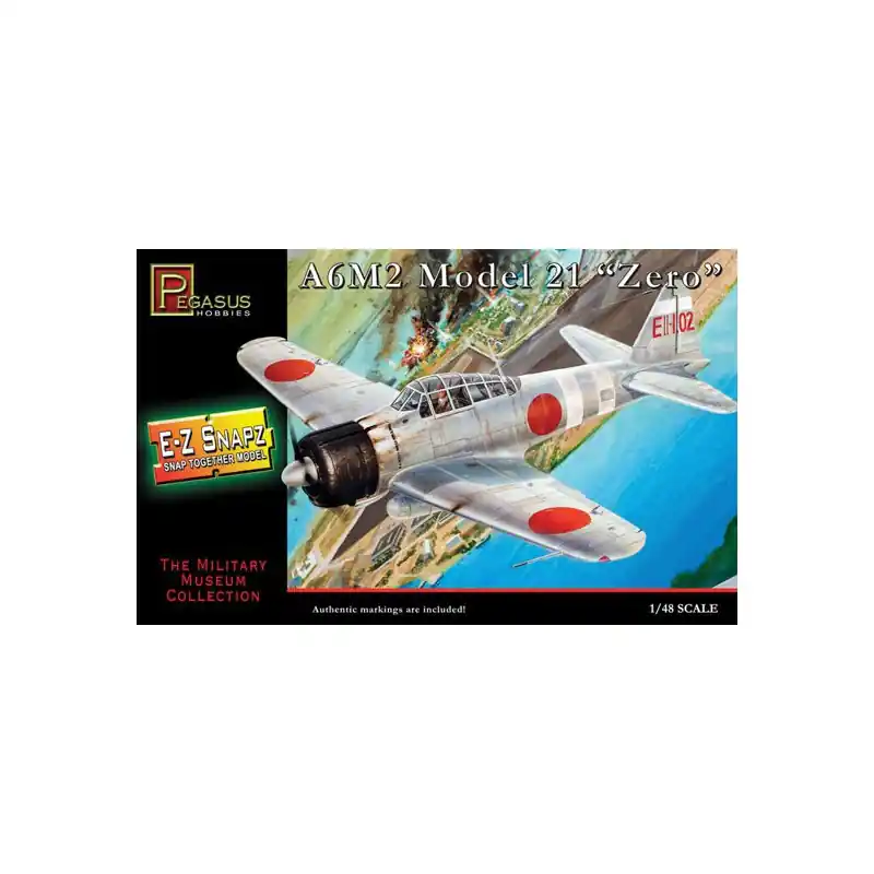 Maquette d‘avion en plastique E-Z Built Kit A6M2 ZERO 1/48 Must-Have