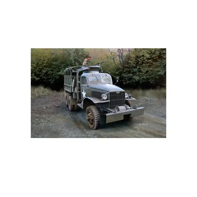Nouvel Arrivage Maquette de camion en plastique US GMC avec Canon 1/35