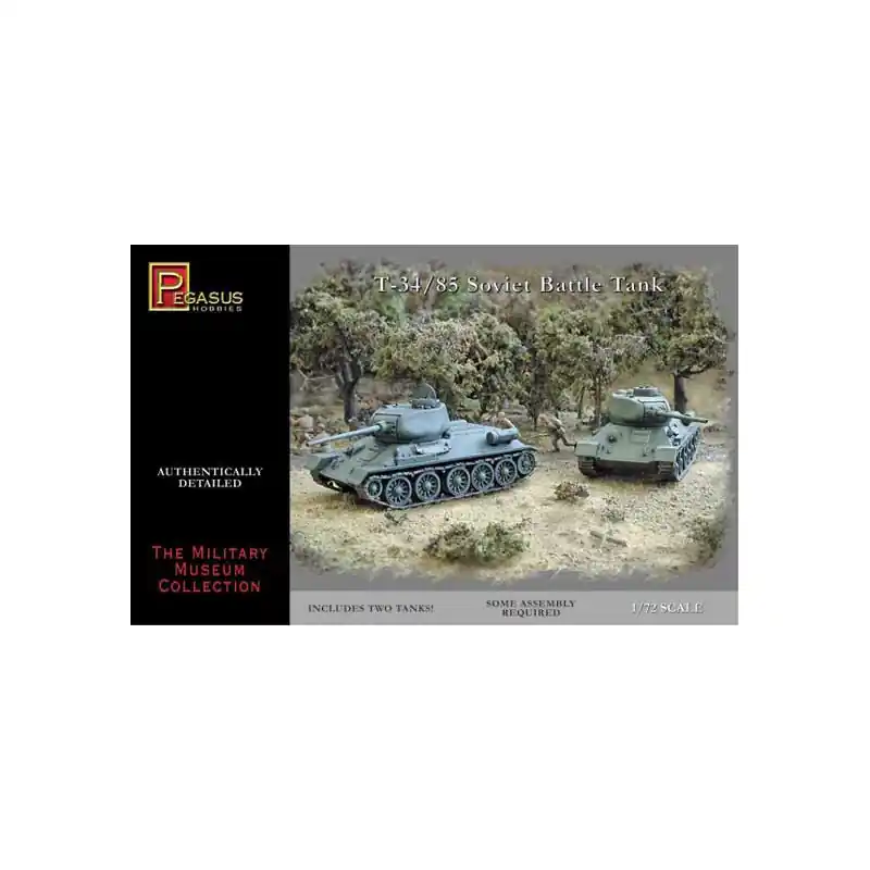Acheter En Ligne Maquette de Char en plastique T-34/85 (2 pcs) 1/72