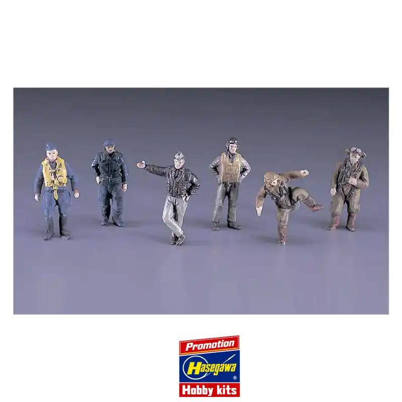 Maquette d‘avion en plastique X72-9 WWII PILOTS SET 1/72 Prix Choc