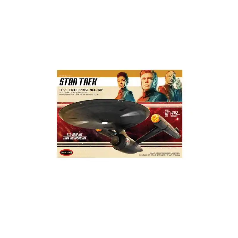 Maquette plastique de série TV Star Trek Discovery U.S.S. Enterprise 1 1000 Seulement Aujourd'hui