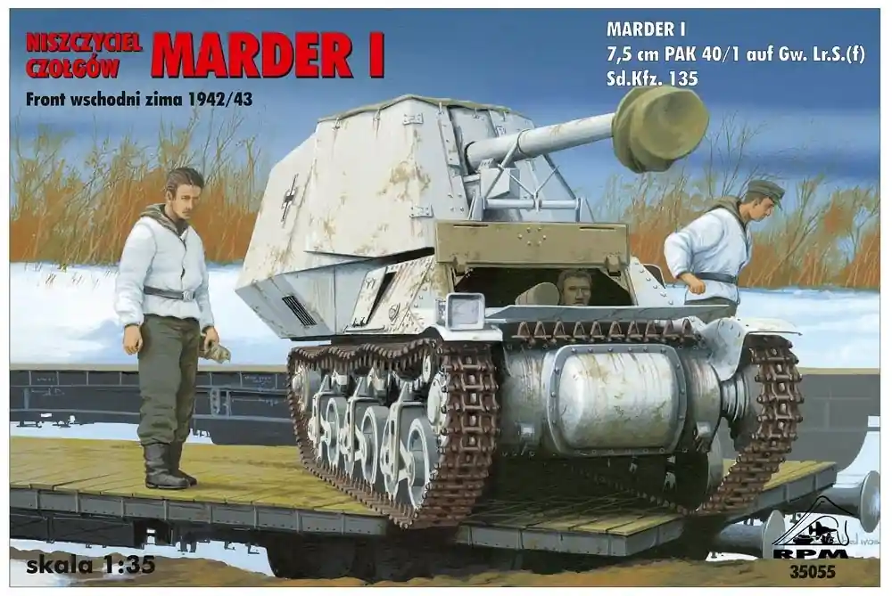 RPM 35055 Tank-destroyer Marder I 7,5 cm PAK 40/1 auf Lr.S.(f) SdKfz 135 (Eastern Front 1942/1943) Offre Spéciale