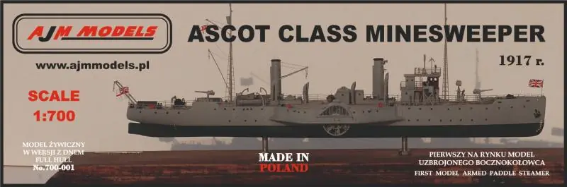Vente Flash AJM Models 700-001 Ascot Class Minesweeper