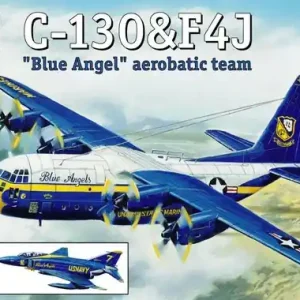 A-Model 01425 Lockheed C-130 and F4J "BLUE ANGEL" Aerobatic team Usine Directe