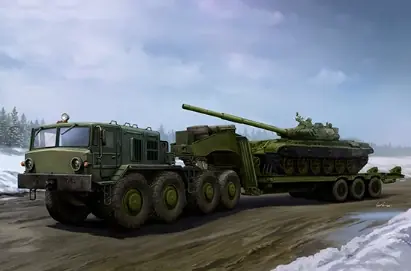 Trumpeter 01065 MAZ-537G Late Production type with ChMZAP-9990 semi-trailer Top Vente