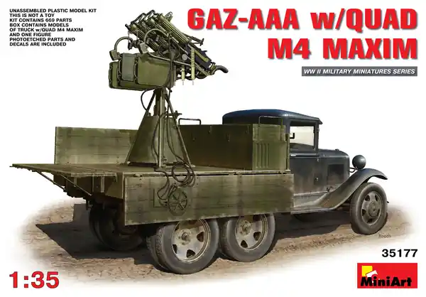 MiniArt 35177 GAZ-AAA w/Quad M4 Maxim Usine Directe