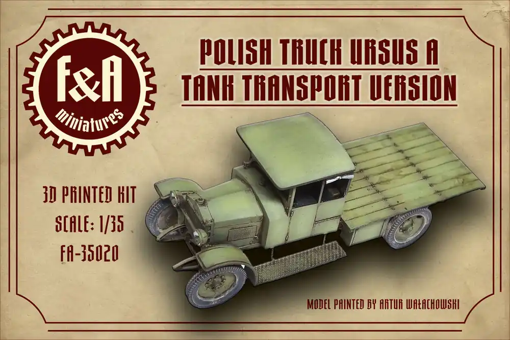 F&A Miniatures 35020 Polish Truck Ursus A Tank Transport Version Nouvel Arrivage