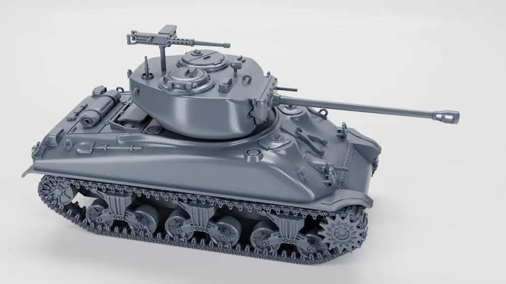 EMP3D 72011625 Czołg średni M4A1 Sherman 76mm (odlewany) - zamknięty właz Nouvelle Collection