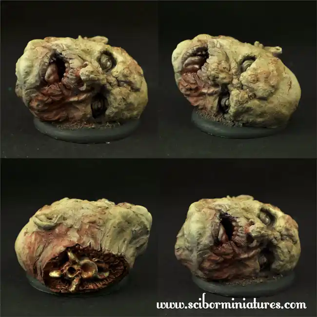Nouvelle Collection Scibor Monstrous Miniatures BRRU0131 Giant Head 50mm - Round Edge