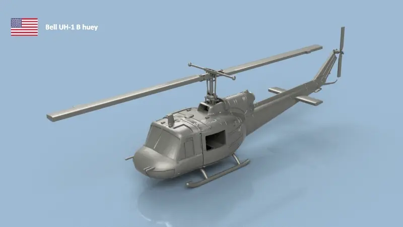 L‘Arsenal 2.0 3D350565BPLEIN Bell UH-1 B Huey - 3D printing (4 helicopters) Populaire