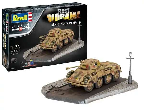 Revell 03298 Sd.Kfz. 234/2 Puma - First Diorama Set Commander Vite