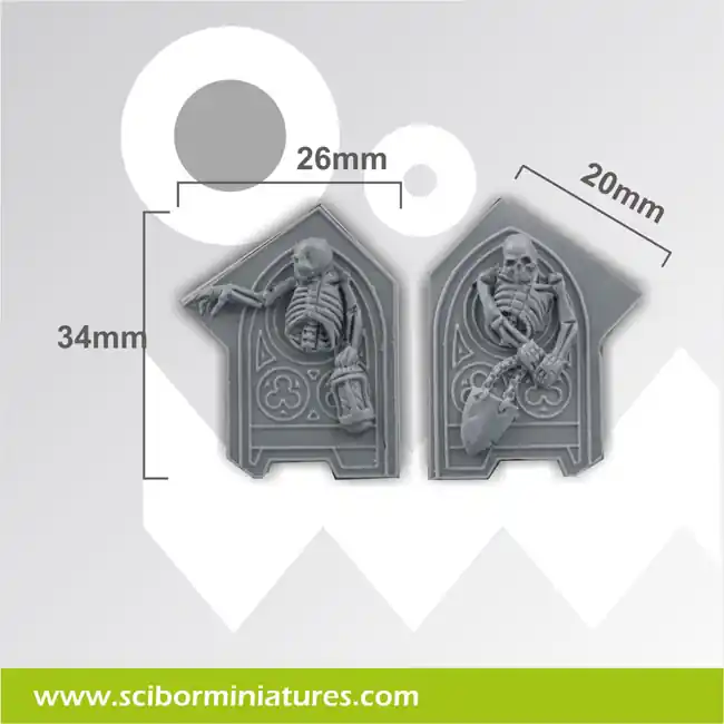 Scibor Monstrous Miniatures CPPL0030 Decorated Plates set 4 (2 pcs) Remise