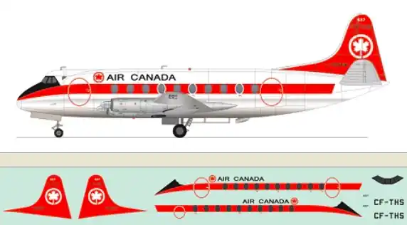Must-Have F-RSIN P4112 Viscount 700 - Air Canada