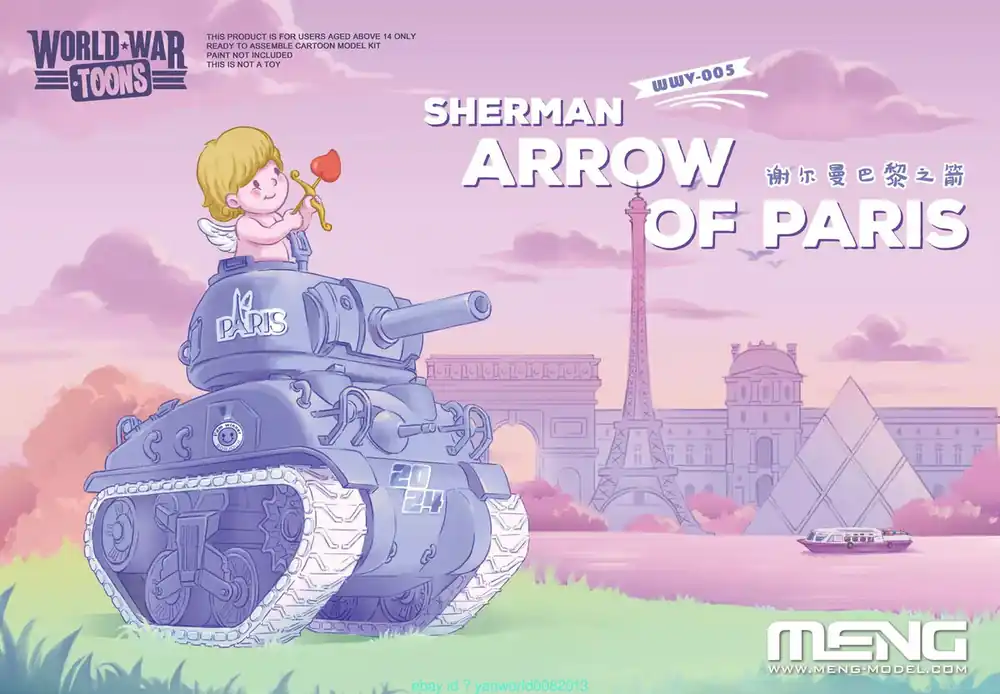 Jusqu'à Épuisement Des Stocks Meng Model WWV005 Sherman Arrow of Paris