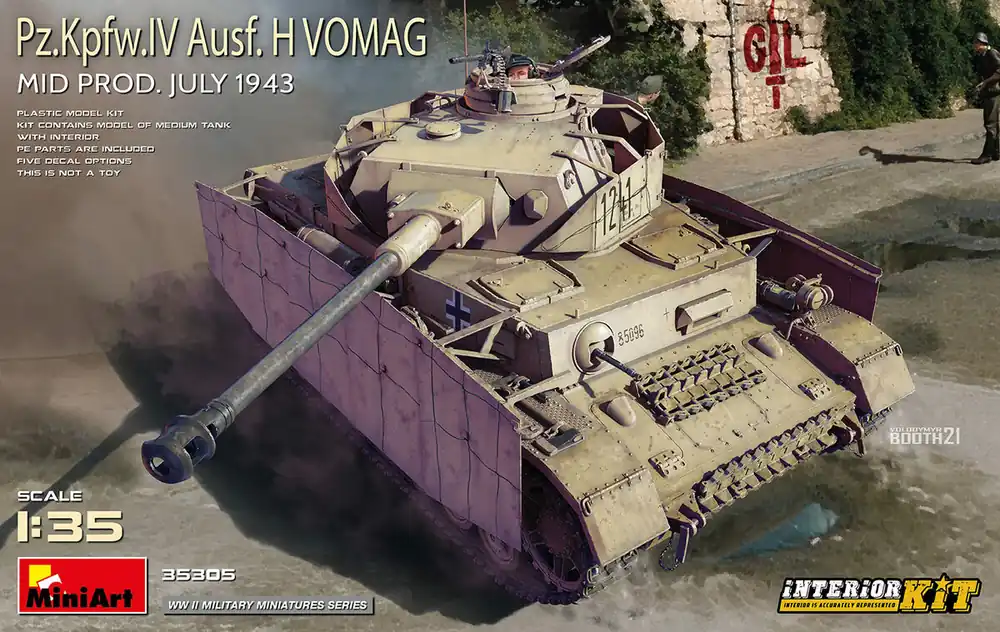 MiniArt 35305 Pz.Kpfw.IV Ausf. H Vomag. Mid Prod. (July 1943) Interior Kit Prix Choc