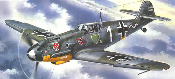 A-Model 72125 Messerschmitt Bf-109 F-4 German IIWW Fighter Promotion
