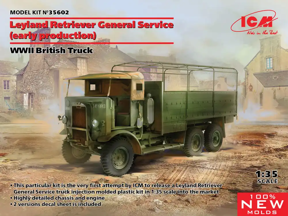 Satisfait Ou Remboursé ICM 35602 Leyland Retriever General Service (early production) WWII British Truck