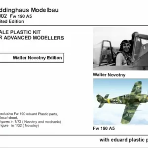 Peddinghaus-Decals 72002 Foce Wulf Fw-190 A-5 - Oberstlt. Walter Novotny Seulement Aujourd'hui