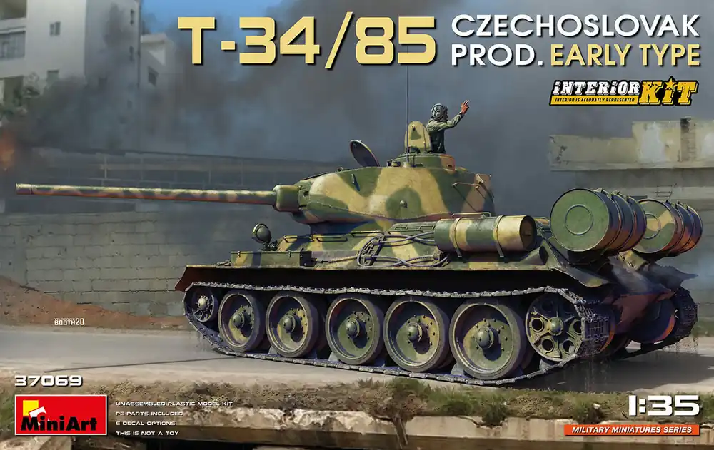 MiniArt 37069 T-34/85 Czechoslovak Prod. Early Type. Interior Kit Réduction