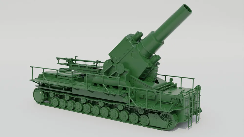 Meilleure Vente EMP3D 72012781-43 Moździerz samobieżny 54cm Karl-Gerat V6 Ziu 041 - lufa podniesiona