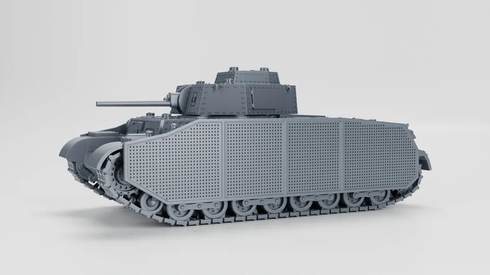 Soldes EMP3D 72012912-43 Czołg średni 40.M Turan I (40mm) - z osłonami (zamknięty właz)