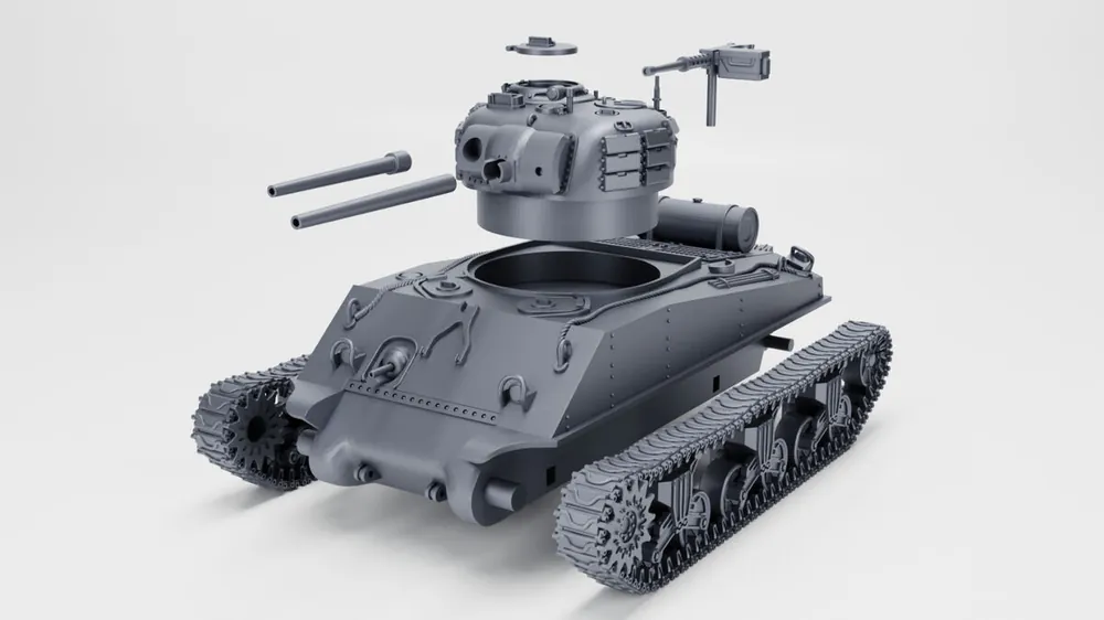 Prix Bas EMP3D 72012845-48 M4A3R3 Sherman Zippo - otwarty właz