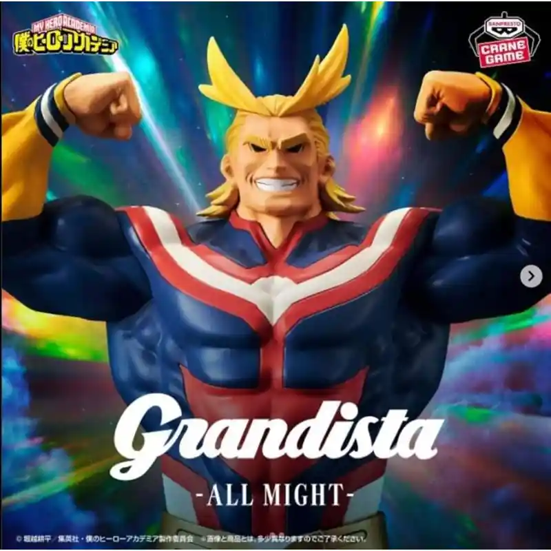 Bandai BP29074 Banpresto My Hero Academia Grandista - All Might Paiement Sécurisé