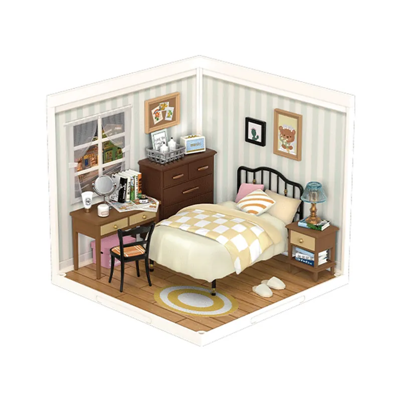 Kit Maquette Super Creator Chambre DW009 Sweet Dream Bedroom 95 pièces Rolife Must-Have