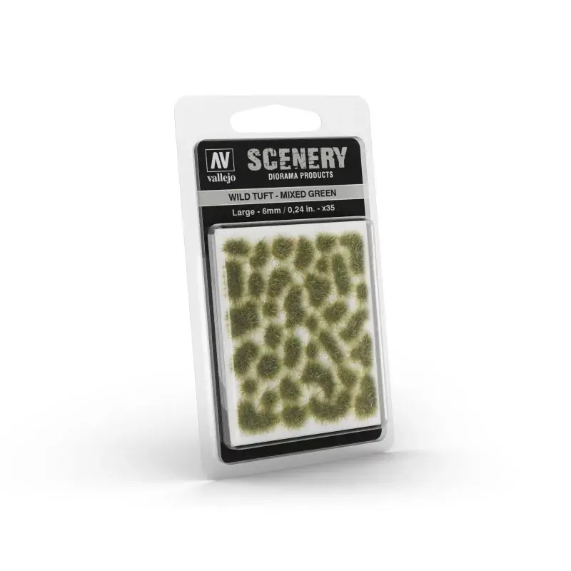 Flocage Touffe d‘Herbe Assortiment de Vert 6mm x35 Acheter En Ligne