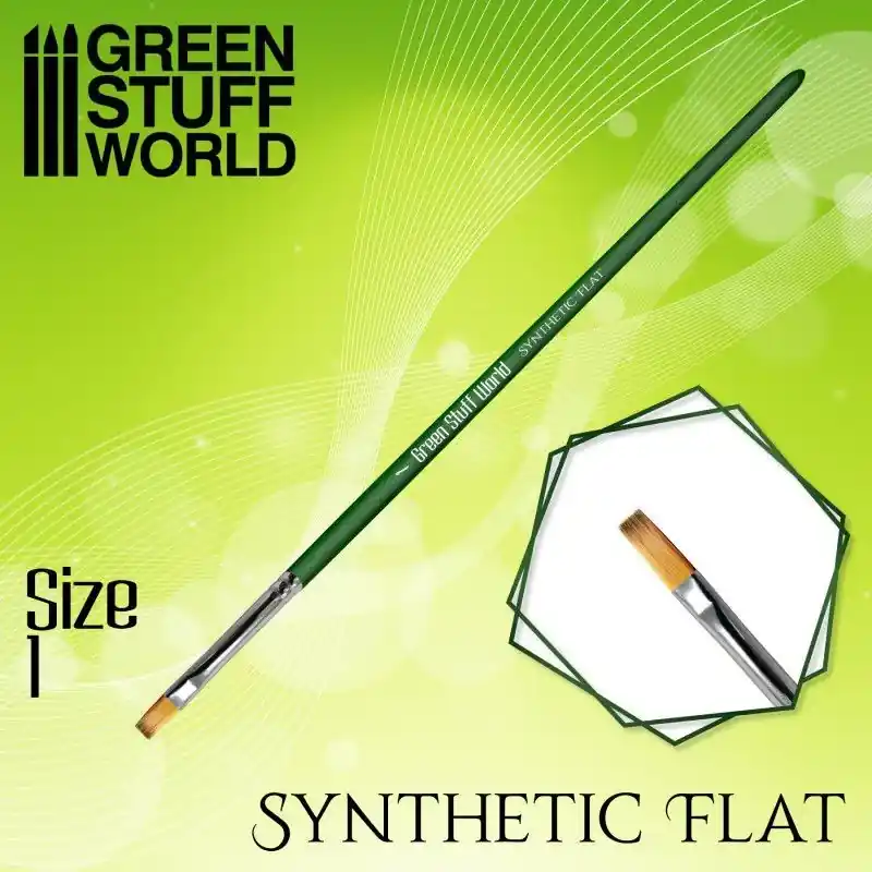 Pinceau Synthétique Green Serie Plat Taille 1 Petit Prix