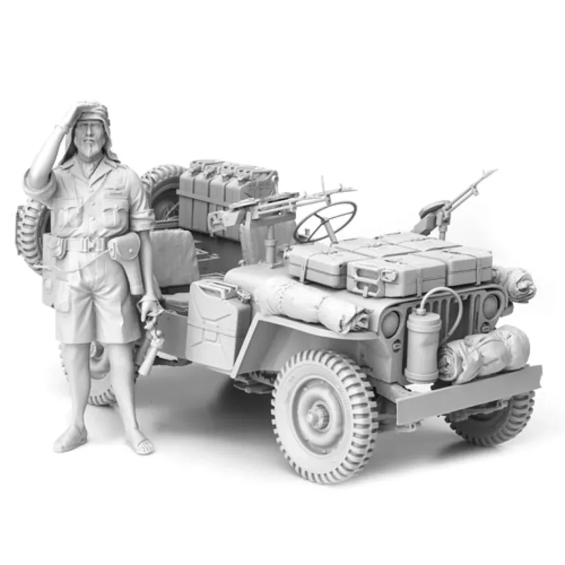 SOLMODEL MM351 British WWII Special Air Service Jeep Jusqu'à Épuisement Des Stocks