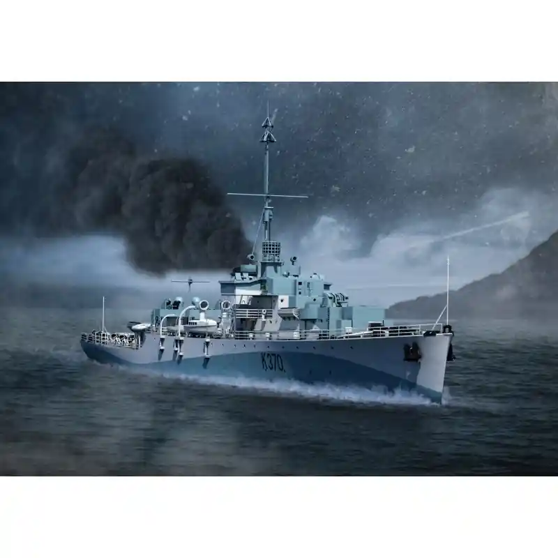 Black Cat Models 400001 British / Canadian River Class Frigate Prix Cassé